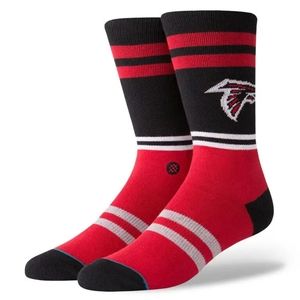 NWT Stance x NFL Atlanta Falcons FALCONS LOGO CREW Socks Size L 9-13